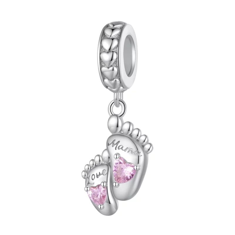 (image pour) Style Pandora Les Empreintes de l'Amour Pendantes - BSC825