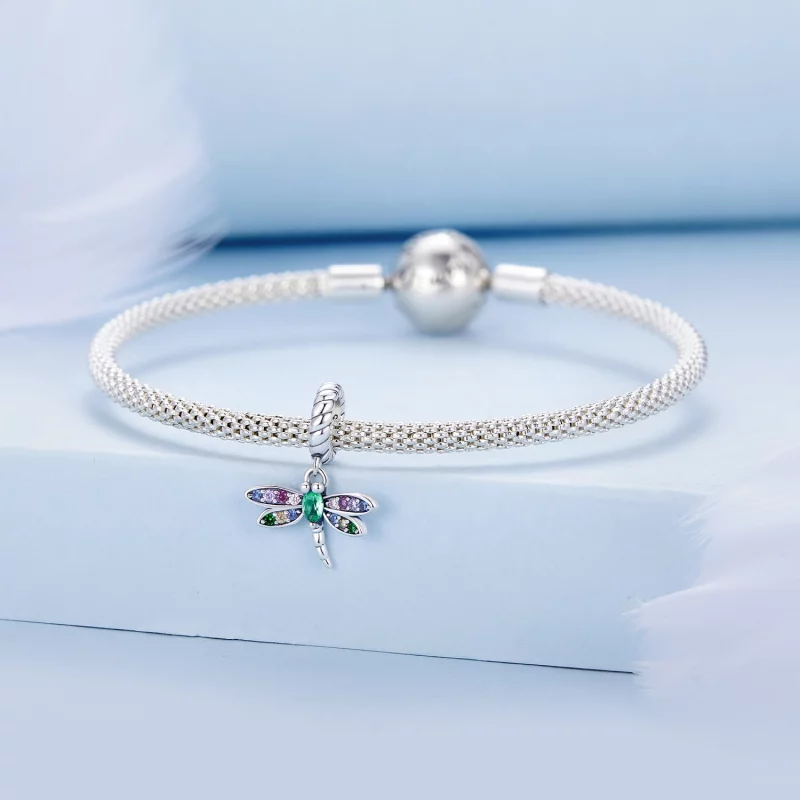 (image pour) Style Pandora Libellule Dangle - SCX141 - Afficher 3