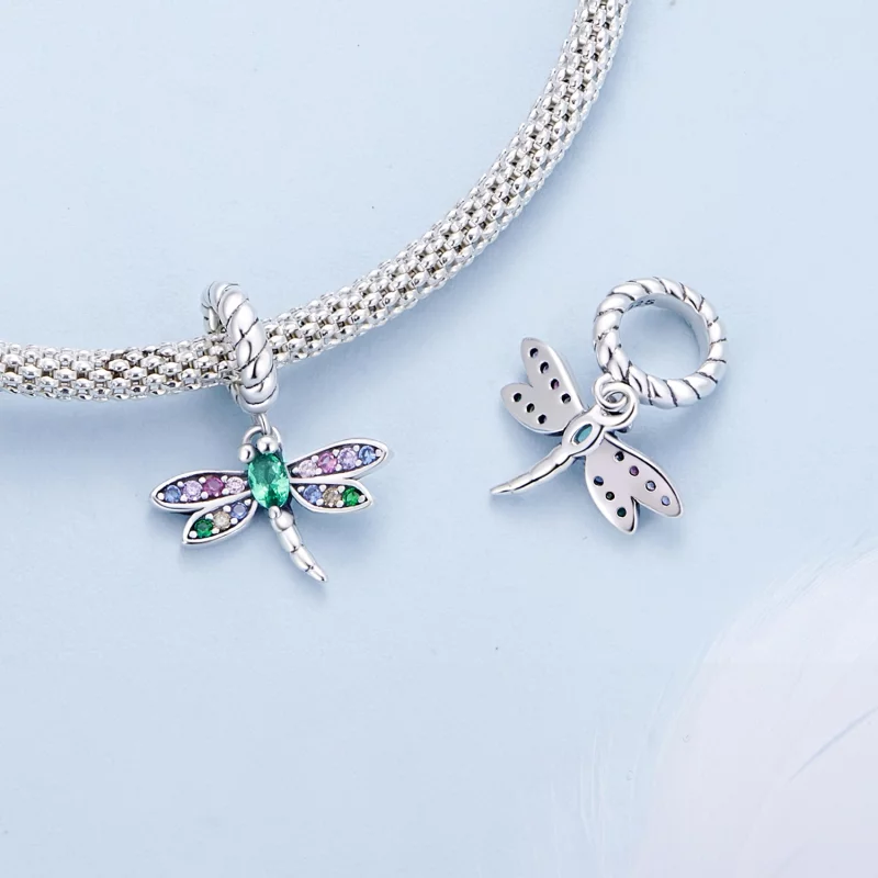 (image pour) Style Pandora Libellule Dangle - SCX141 - Afficher 4