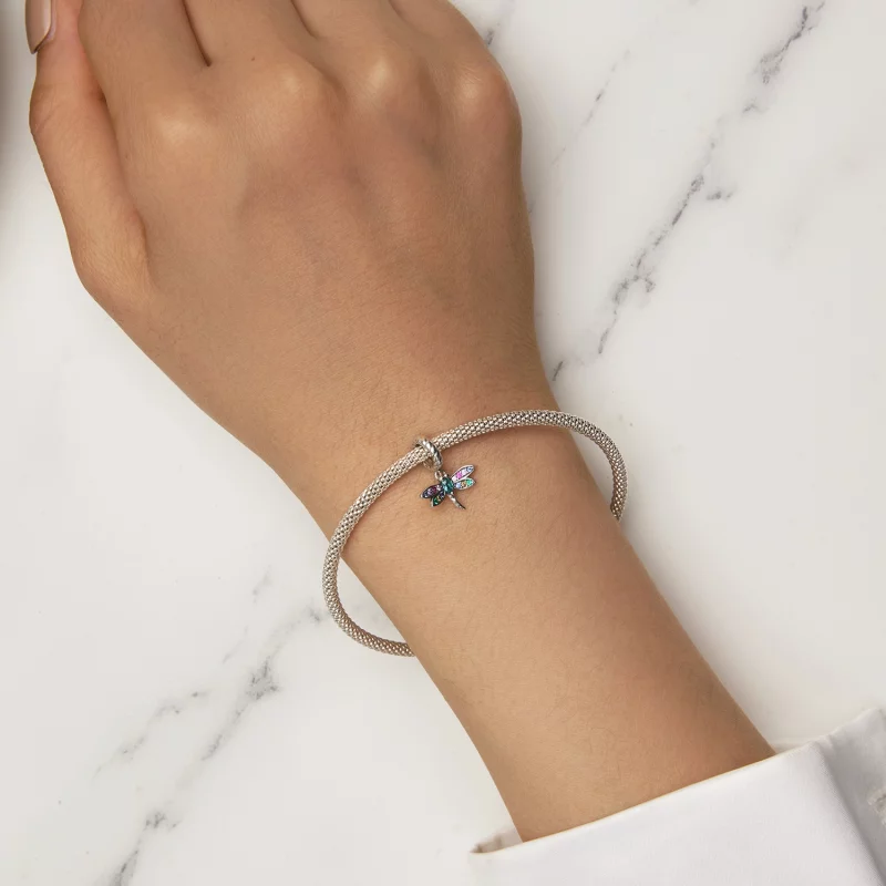 (image pour) Style Pandora Libellule Dangle - SCX141 - Afficher 5