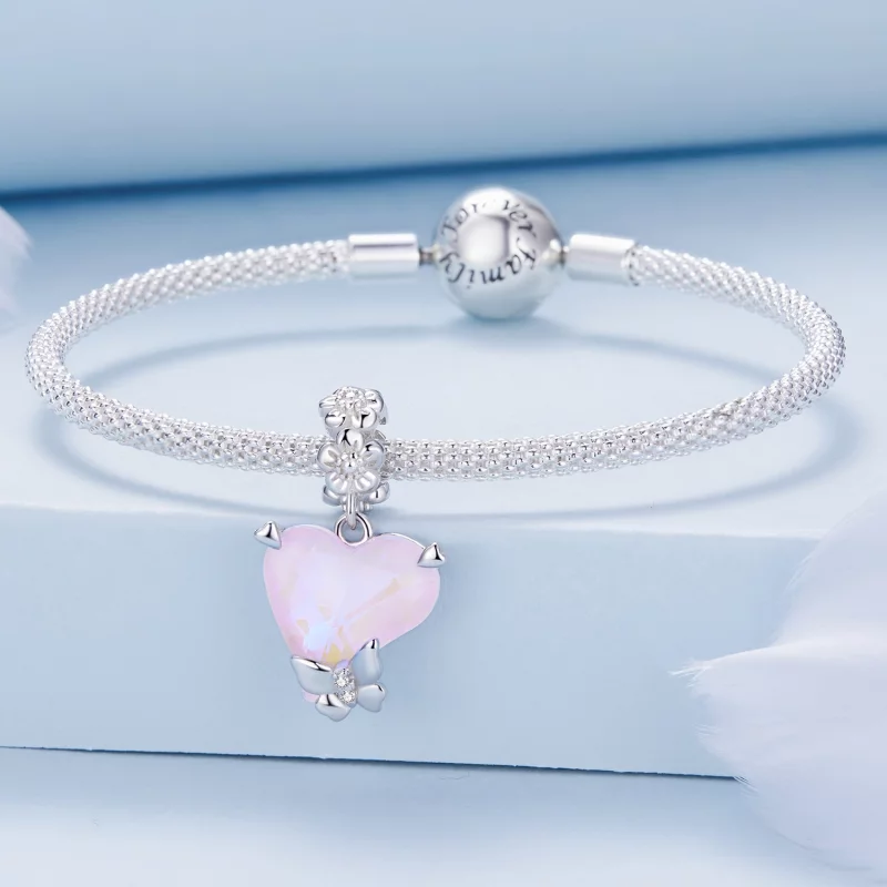 (image pour) Style Pandora papillon moka à breloque - BSC809 - Afficher 3