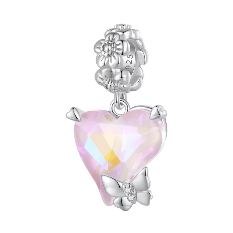 (image pour) Style Pandora papillon moka à breloque - BSC809
