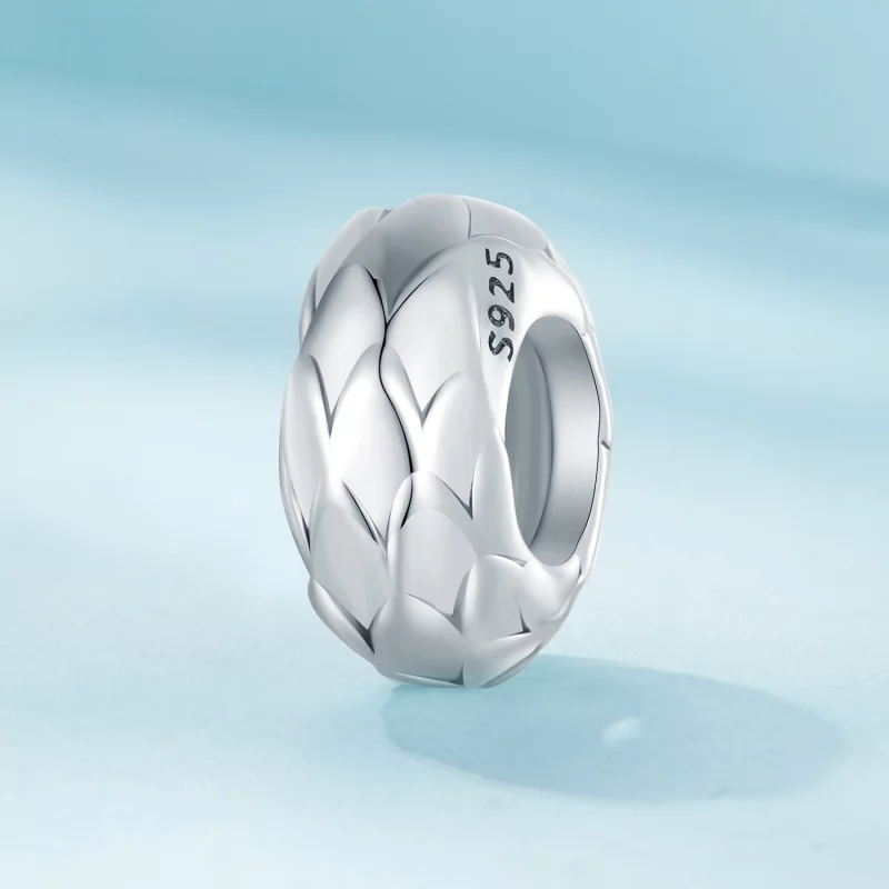 (image pour) Style Pandora Plume Silicone Spacer - SCC2564 - Afficher 2