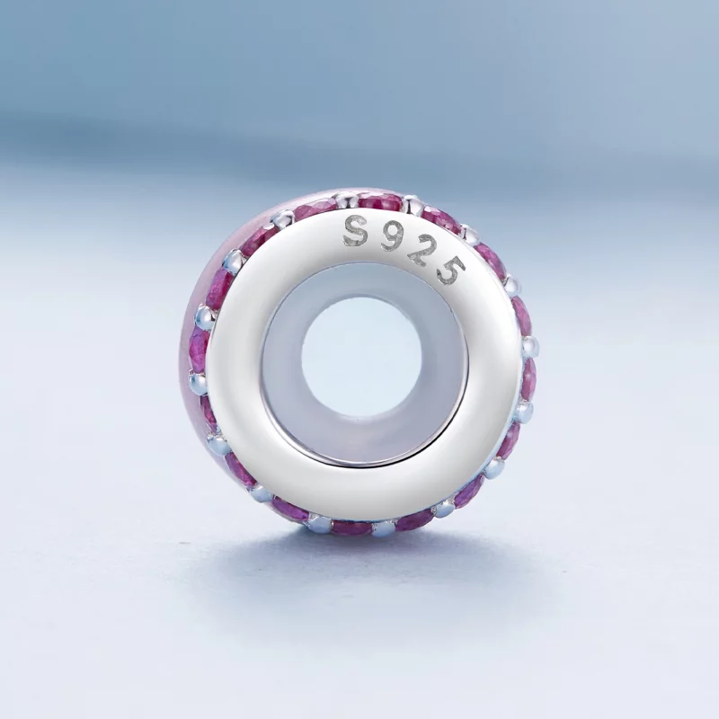 (image pour) Style Pandora Rose Double Couche Silicone Espaceur - BSC883-PK - Afficher 3