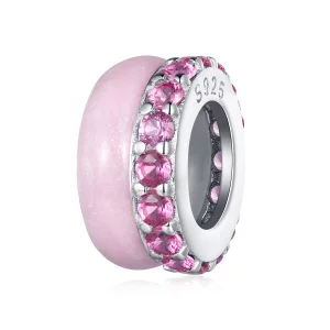 (image pour) Style Pandora Rose Double Couche Silicone Espaceur - BSC883-PK