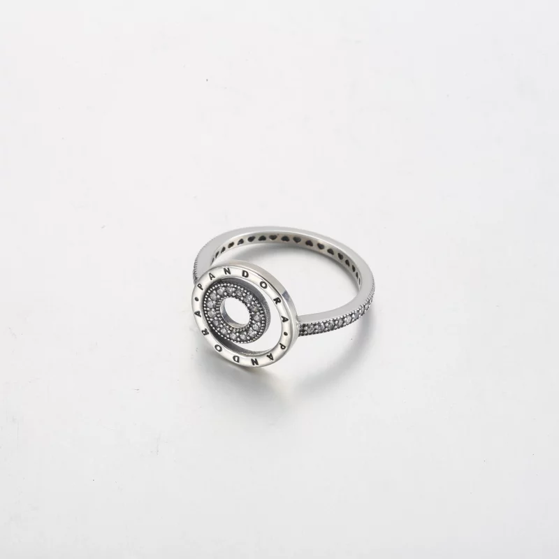 (image pour) Bague Cercles Logo Signature Pandora Pavé - 192316C01 - Afficher 3