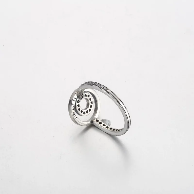 (image pour) Bague Cercles Logo Signature Pandora Pavé - 192316C01 - Afficher 5