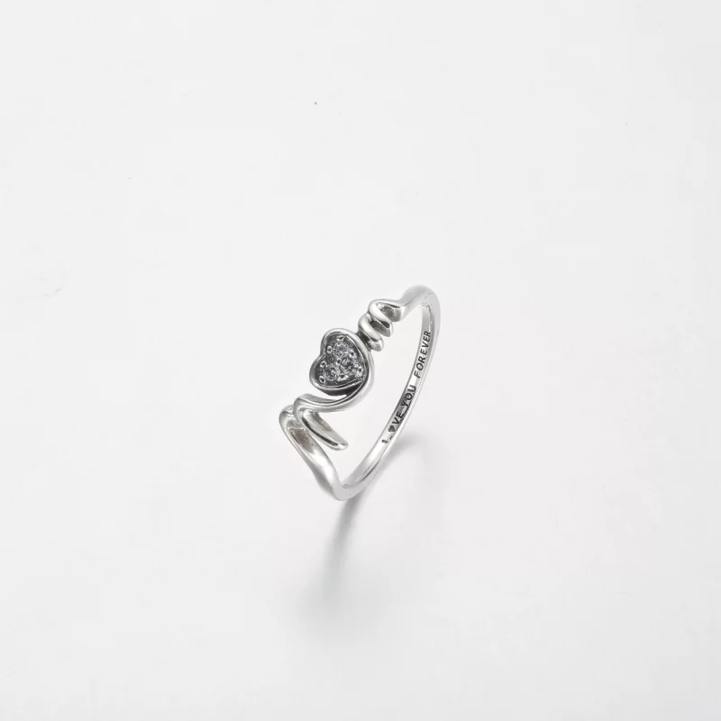 (image pour) Bague Cœur Strass Maman Pandora - 191149C01 - Afficher 2