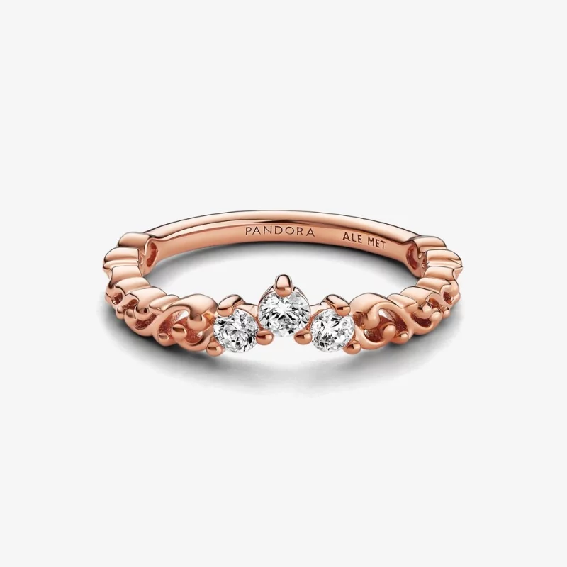 (image pour) Bague Diadème Volutes Royales Pandora - 182232C01 - Afficher 6