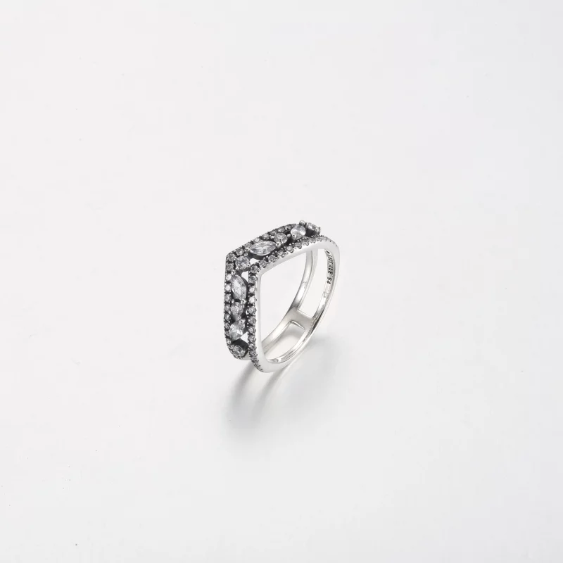 (image pour) Bague double brésilienne Marquise étincelante Pandora - 199095C01 - Afficher 2