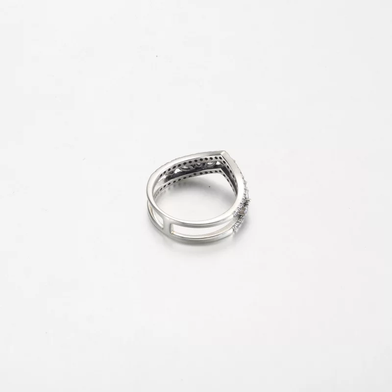 (image pour) Bague double brésilienne Marquise étincelante Pandora - 199095C01 - Afficher 4