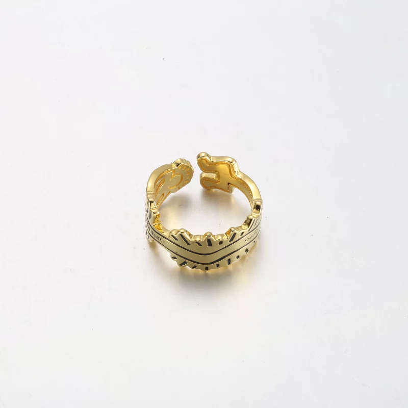 (image pour) Bague ouverte avec personnage ondulé Keith Haring™ x Pandora - 162226C01 - Afficher 5