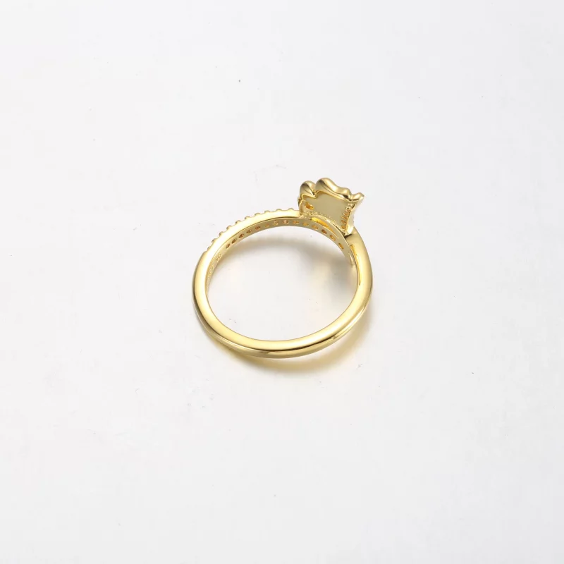 (image pour) Bague Pandora Ginkgo plaquée or 14 carats - 162444C01 - Afficher 4