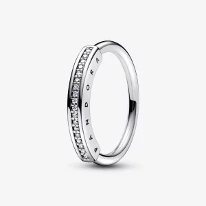 Bague Signature I-D Pavé Pandora - 192283C01 (image pour) Bague Signature I-D Pavé Pandora - 192283C01