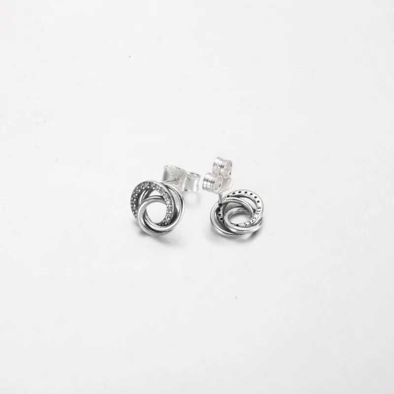 (image pour) Boucles d'oreille Pandora Famille Toujours Unie - 291076C01 - Afficher 3
