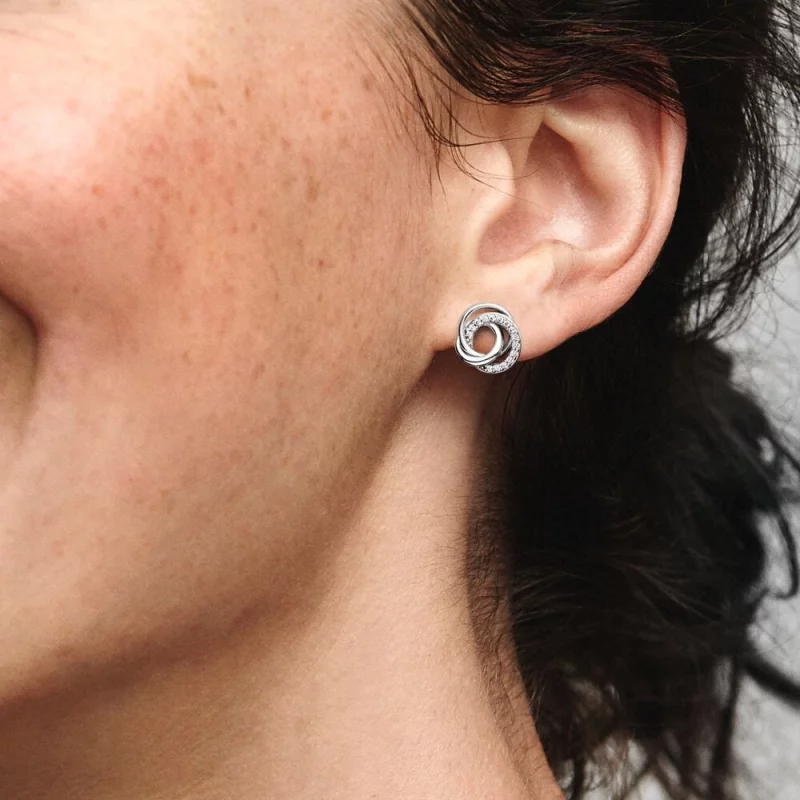 (image pour) Boucles d'oreille Pandora Famille Toujours Unie - 291076C01 - Afficher 6