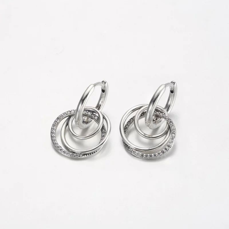 (image pour) Boucles d'oreilles Pandora Family Always Encircled - 291156C01 - Afficher 2