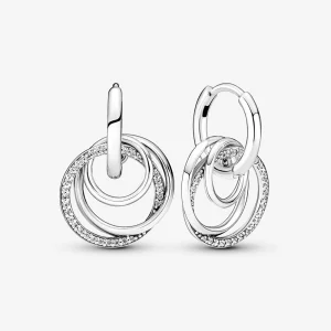 (image pour) Boucles d'oreilles Pandora Family Always Encircled - 291156C01