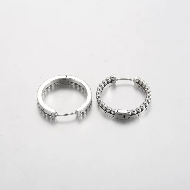 (image pour) Boucles d'oreilles Pandora Signature Logo & Perles - 292310C00 - Afficher 5