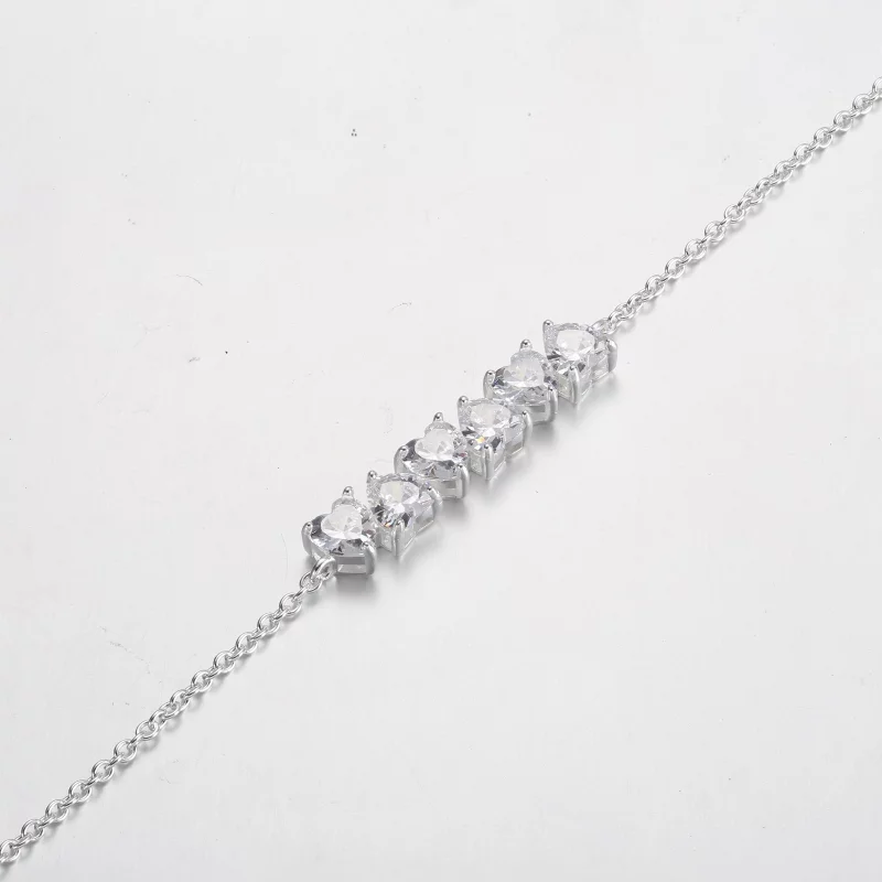 (image pour) Bracelet Chaîne Cœurs Infinis Étincelant Pandora - 591162C01 - Afficher 5
