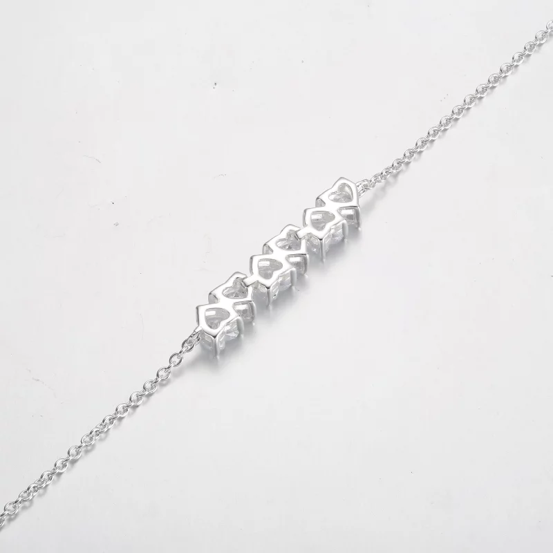 (image pour) Bracelet Chaîne Cœurs Infinis Étincelant Pandora - 591162C01 - Afficher 6