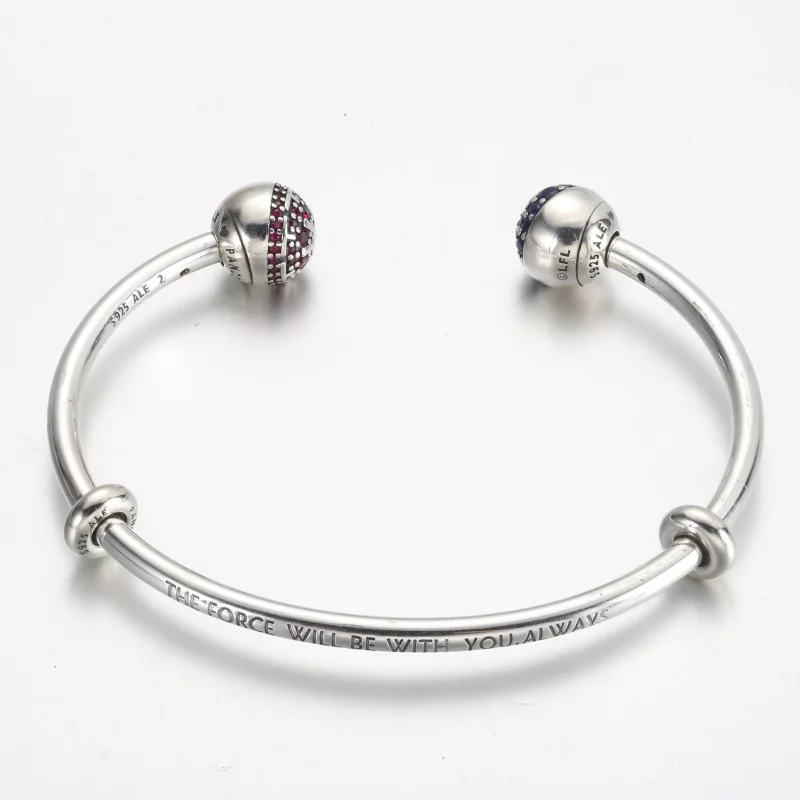 (image pour) Bracelet ouvert Pandora Moments Star Wars™ Logo Côté Lumineux et Côté Obscur - 5 - Afficher 3