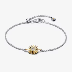 Bracelet Pandora Soleil en argent sterling et plaqué or 14k - 562837C01 (image pour) Bracelet Pandora Soleil en argent sterling et plaqué or 14k - 562837C01