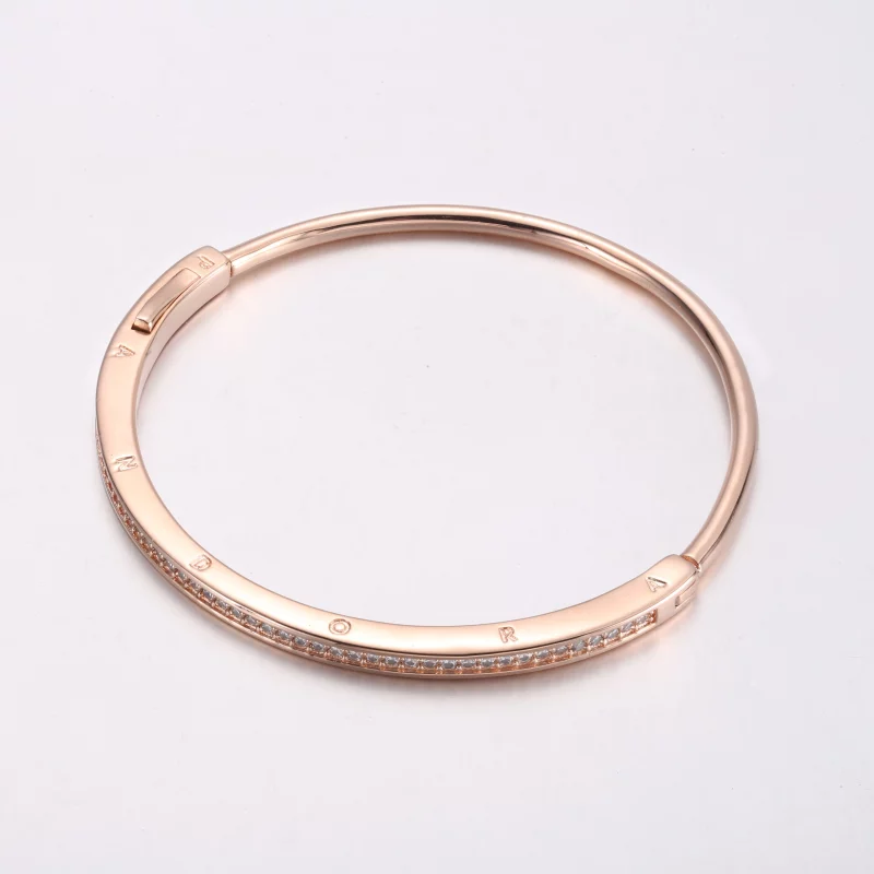 (image pour) Bracelet Signature I-D Serti Pavé de Pandora - 582313C01 - Afficher 2