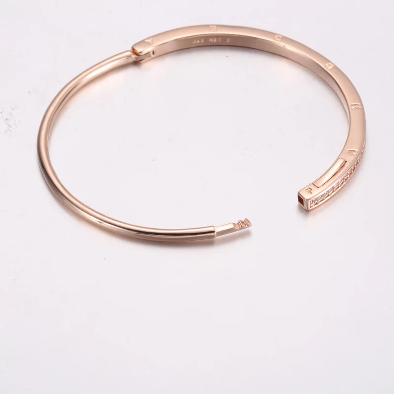 (image pour) Bracelet Signature I-D Serti Pavé de Pandora - 582313C01 - Afficher 5