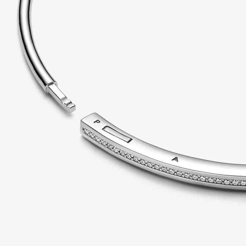 (image pour) Bracelet Signature I-D Serti Pavé Pandora - 592313C01 - Afficher 8