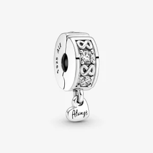 (image pour) Charm Clip Famille Toujours Pavé Pandora - 791151C01
