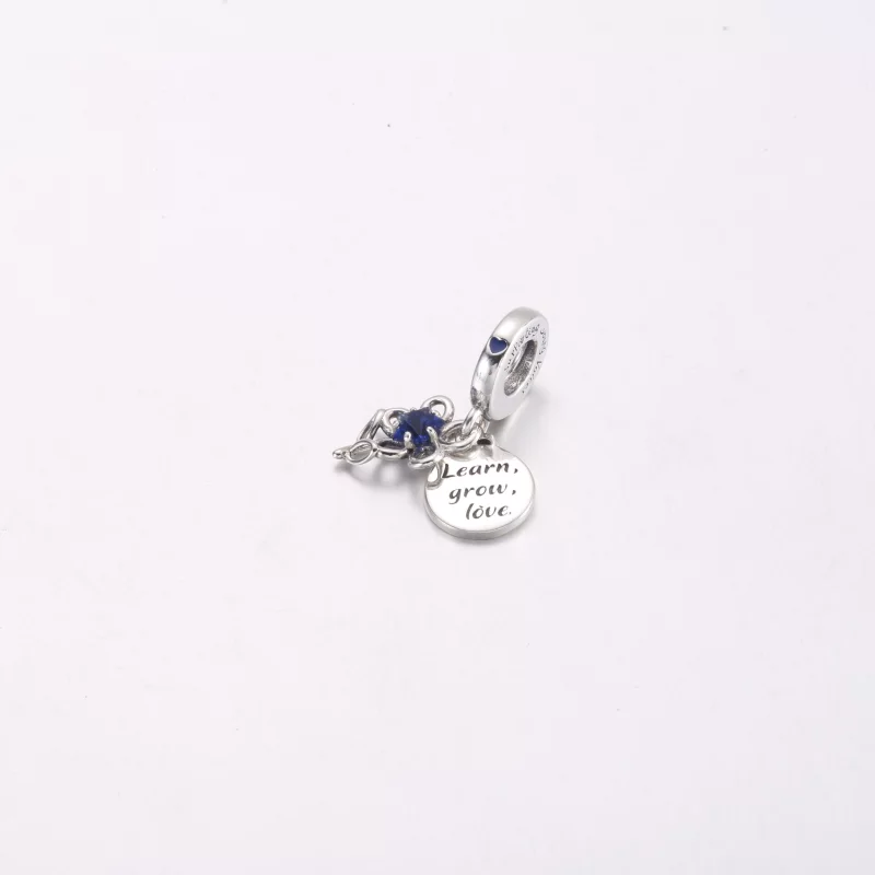 (image pour) Charm Double Pendent Fleur Floraison Pandora - 792293C01 - Afficher 2