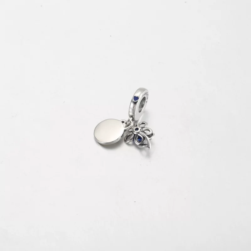 (image pour) Charm Double Pendent Fleur Floraison Pandora - 792293C01 - Afficher 3