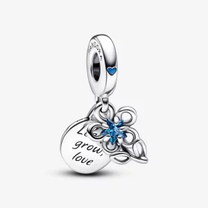 (image pour) Charm Double Pendent Fleur Floraison Pandora - 792293C01