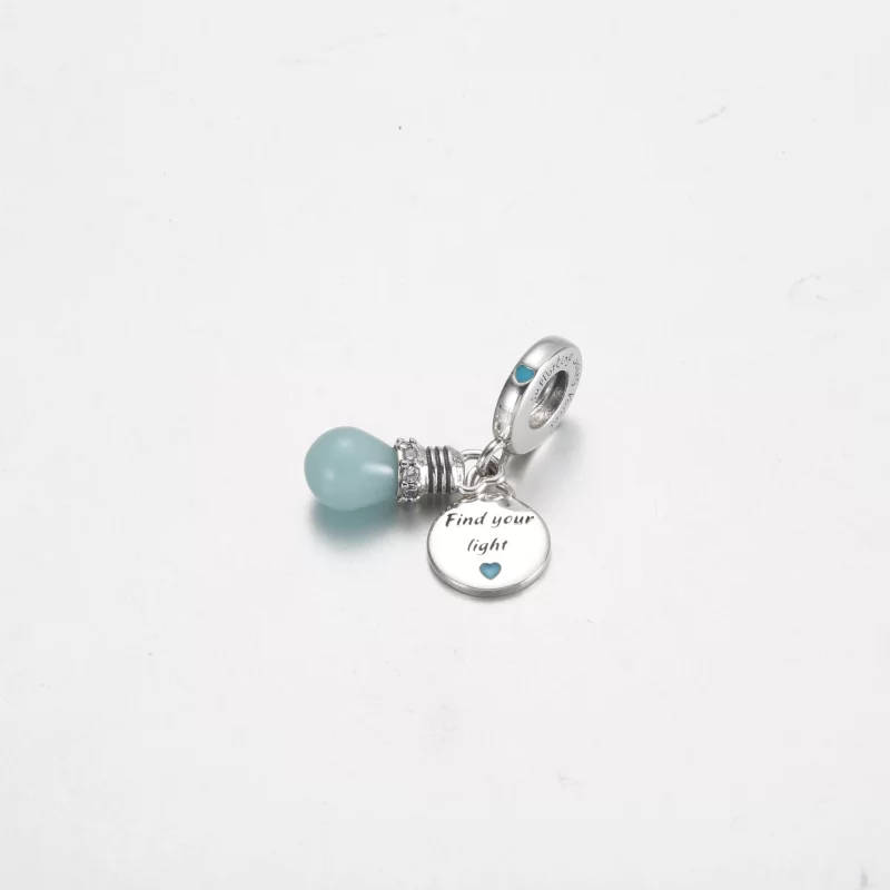 (image pour) Charm Double Suspension Ampoule Lumineuse Pandora - 791123C01 - Afficher 2
