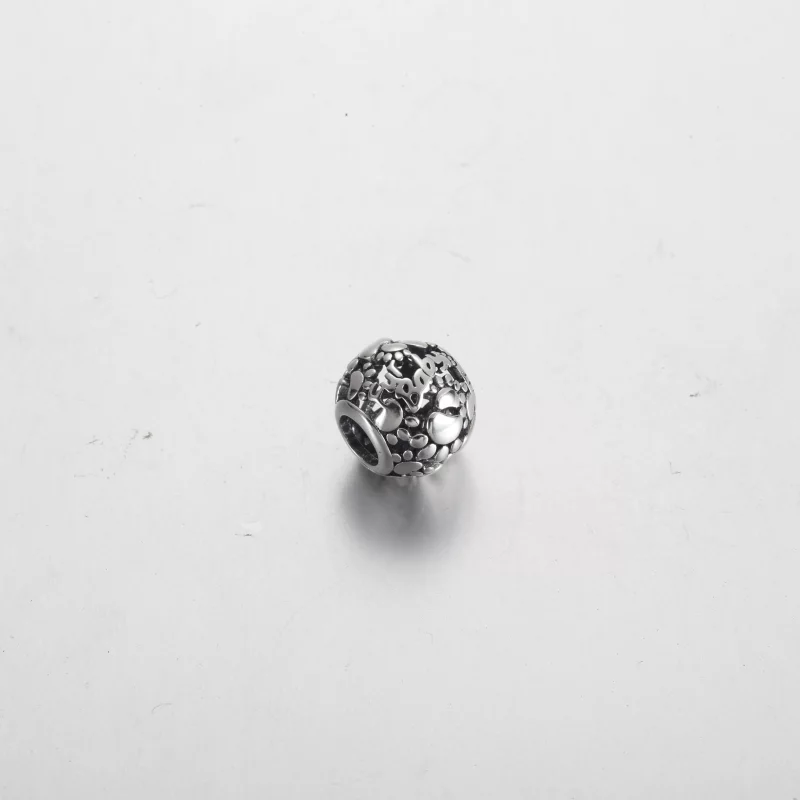 (image pour) Charm Pandora Bébé de Fourrure Cœurs et Empreintes - 792248C00 - Afficher 3