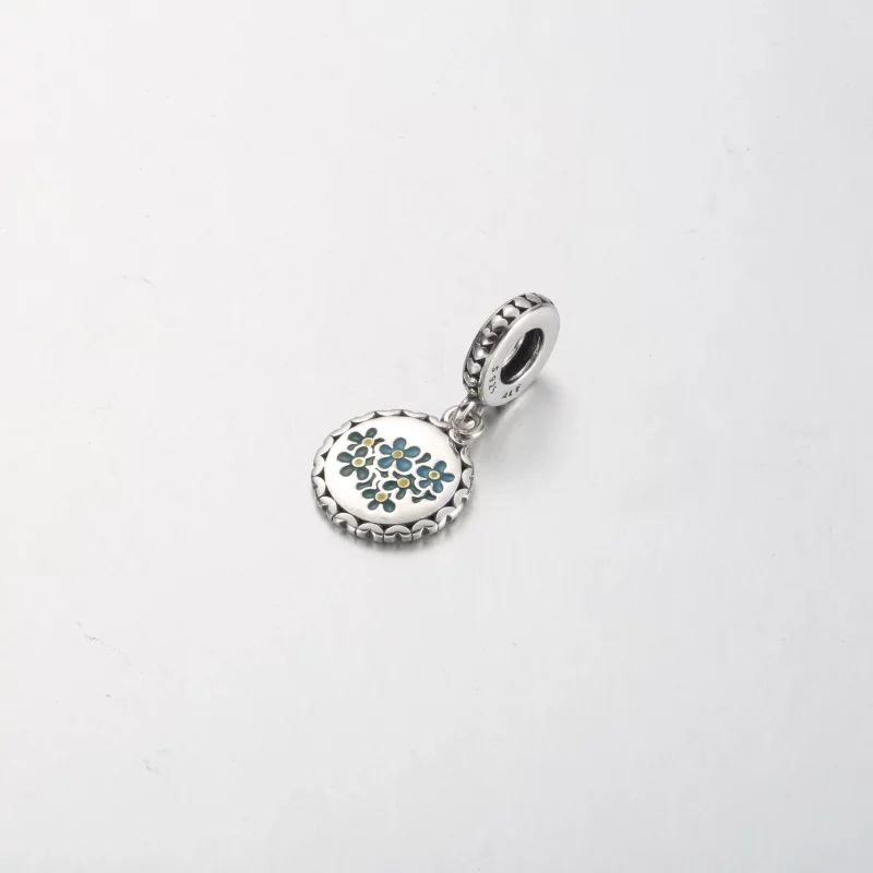 (image pour) Charm Pandora Blue Myosotis à Pendentif - 792018C00_E031 - Afficher 2