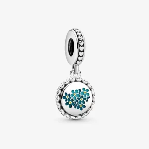 (image pour) Charm Pandora Blue Myosotis à Pendentif - 792018C00_E031