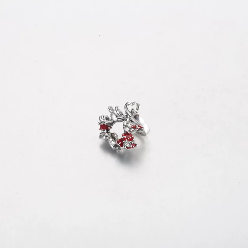 (image pour) Charm Pandora Disney Mickey et Minnie S'Embrassant - 790075C01 - Afficher 2