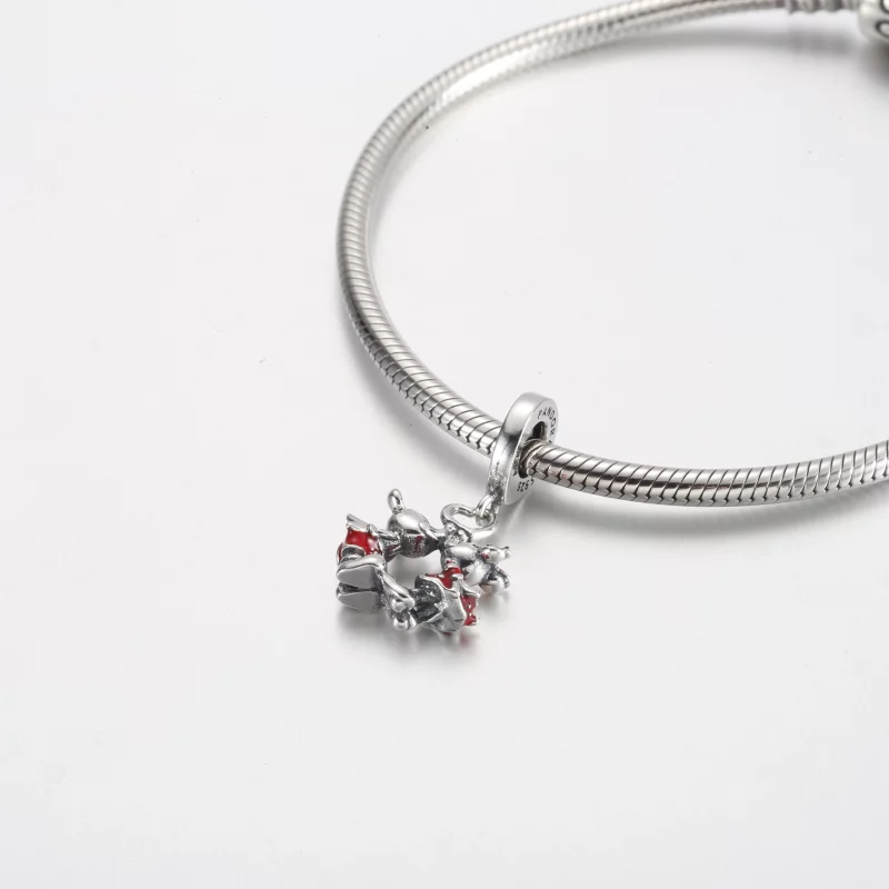 (image pour) Charm Pandora Disney Mickey et Minnie S'Embrassant - 790075C01 - Afficher 4