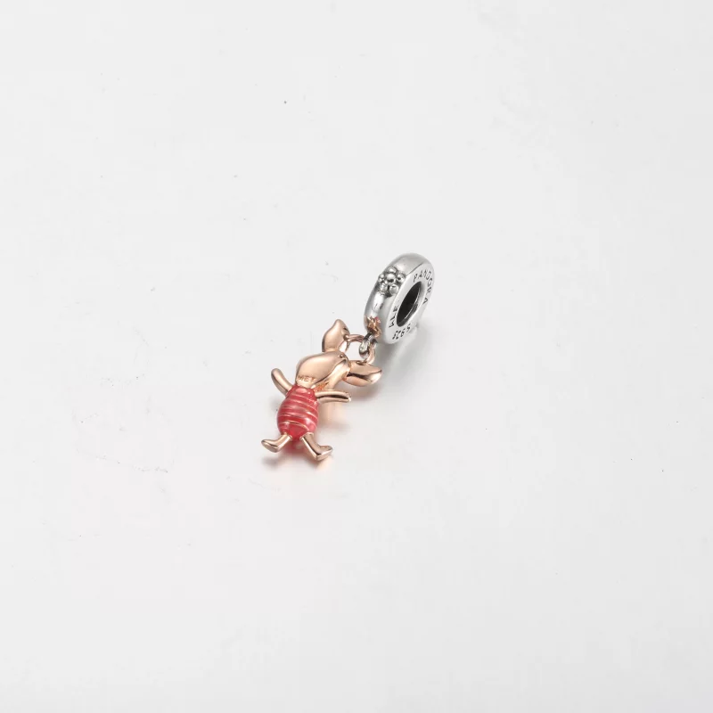 (image pour) Charm Pandora Disney Winnie l'Ourson Porcinet Suspendu - 782208C01 - Afficher 3