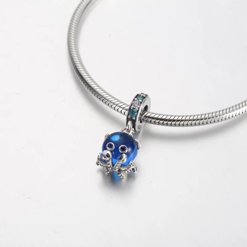 (image pour) Charm Pandora en Verre de Murano Mignon Poulpe Pendant - 791694C01 - Afficher 5