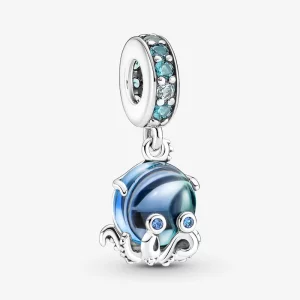 (image pour) Charm Pandora en Verre de Murano Mignon Poulpe Pendant - 791694C01