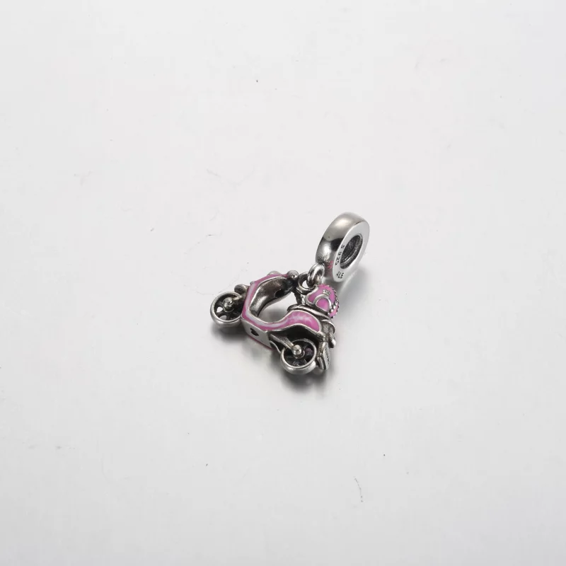 (image pour) Charm Pandora Scooter Rose Suspendu - 791057C01 - Afficher 2