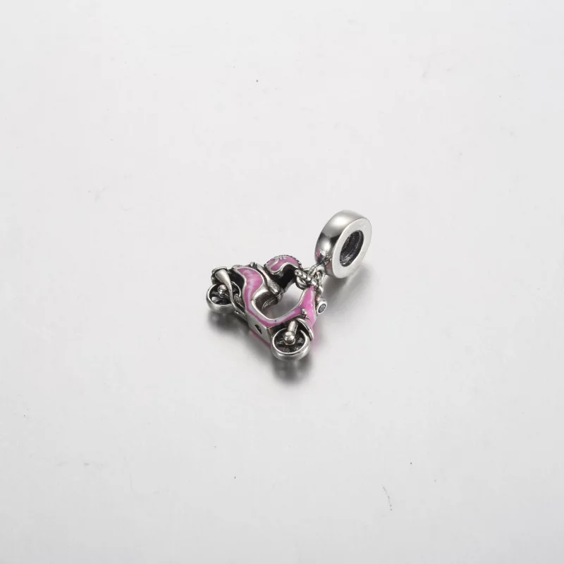 (image pour) Charm Pandora Scooter Rose Suspendu - 791057C01 - Afficher 6