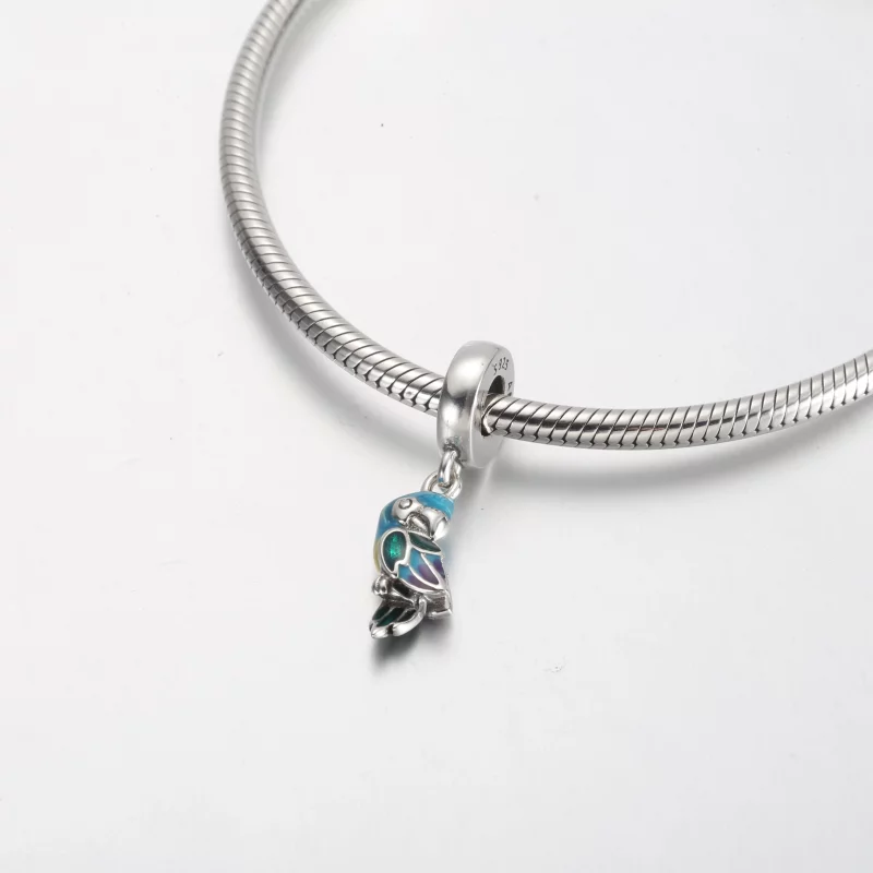 (image pour) Charm pendent Perroquet du Paradis de la Jungle Pandora - 791679C01 - Afficher 4