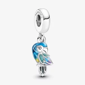 Charm pendent Perroquet du Paradis de la Jungle Pandora - 791679C01 (image pour) Charm pendent Perroquet du Paradis de la Jungle Pandora - 791679C01
