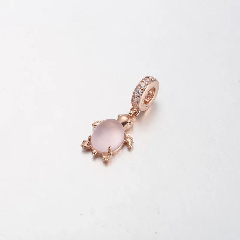(image pour) Charm pendentif tortue de mer en verre Murano rose Pandora - 788939C01 - Afficher 2