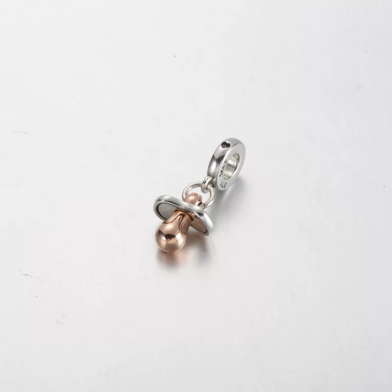 (image pour) Charm pendentique Sucette pour bébé Pandora - 781490C01 - Afficher 2