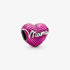 (image pour) Charme Cœur Maman Amour Rayonnant Pandora - 791505C01
